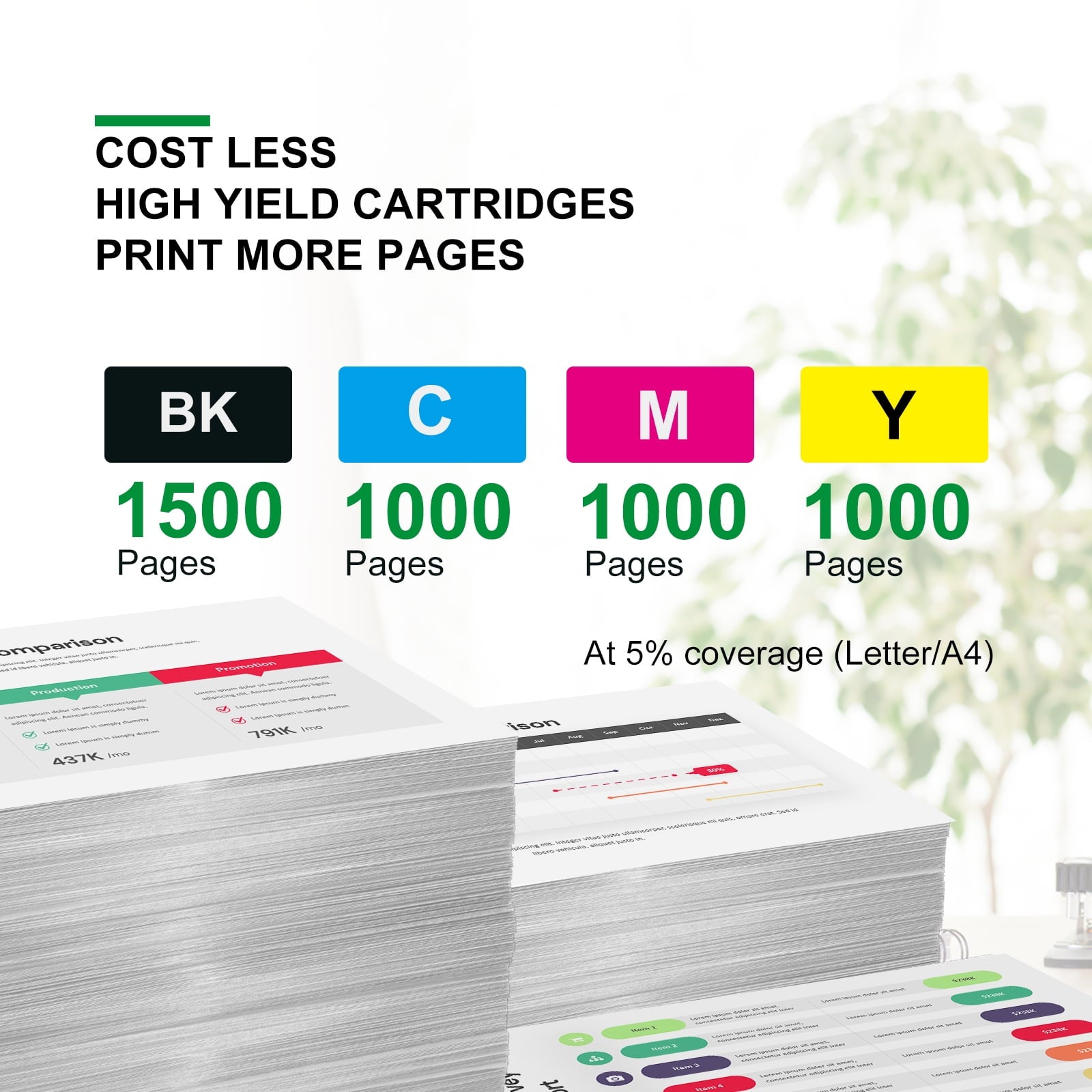 923 923XL 923e Ink Cartridge No Chip Compatible for HP 923 923e OfficeJet Pro 8130 8135e 8138e 8139e 8120 8122e OfficeJet 8124e 8125e 8132e 8134e Printer Black Cyan Magenta Yellow (4-Pack)